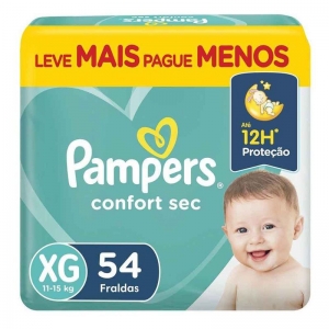 Fralda Pampers Conf Bag Xg 54 Un