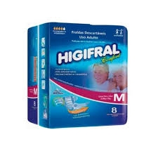 Fralda Higifral# M 8 Unid