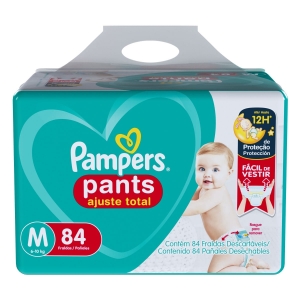 Fralda Pampers Pants M 84 Un