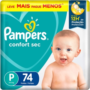 Fralda Pampers Conf Bag P 72 Un