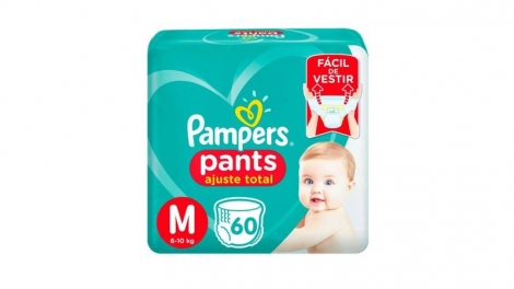 Fralda Pampers Conf Sec Pants M 60 Un