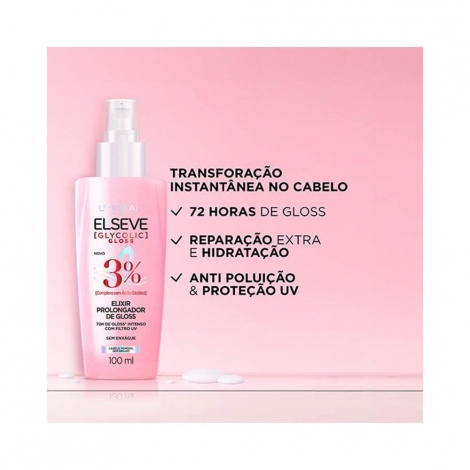 Serum Elseve Glycolic Gloss 100Ml