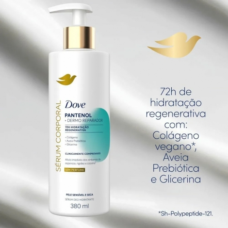 Locao Serum Dove Pantenol + Dermo Reparado 380G